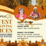 Harvest Thanksgiving Weekend 2026 2026 Autumn Services