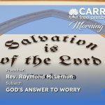 God's Answer to Worry