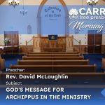 God's Message For Archippus In The Ministry