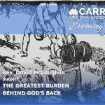 The Greatest Burden behind God's Back