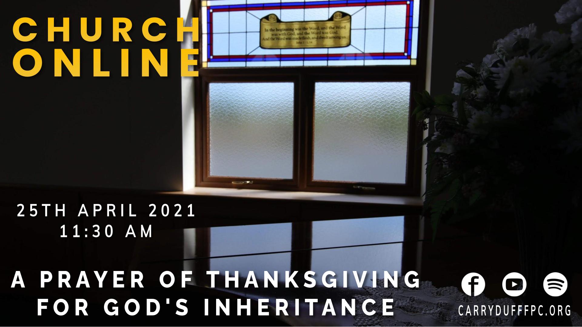 prayer of thanksgiving