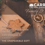 Testimony of John Douglas Jr the unspeakable gift