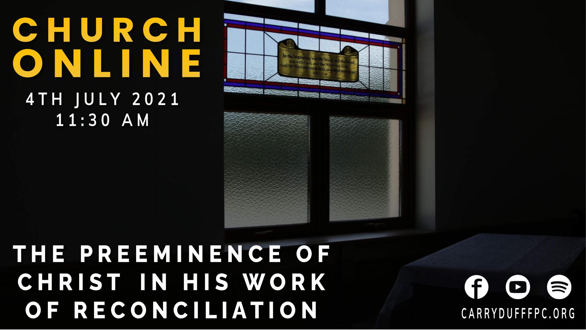 work of reconciliation